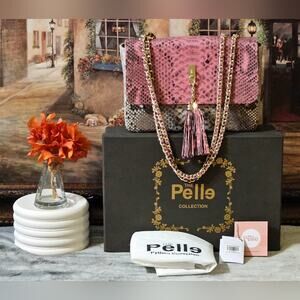 The Grand Pelle NWOT Genuine Handcrafted Python Leather Bag
